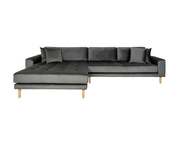 Lounge Sofa LIDO – Left-facing Dark Grey
