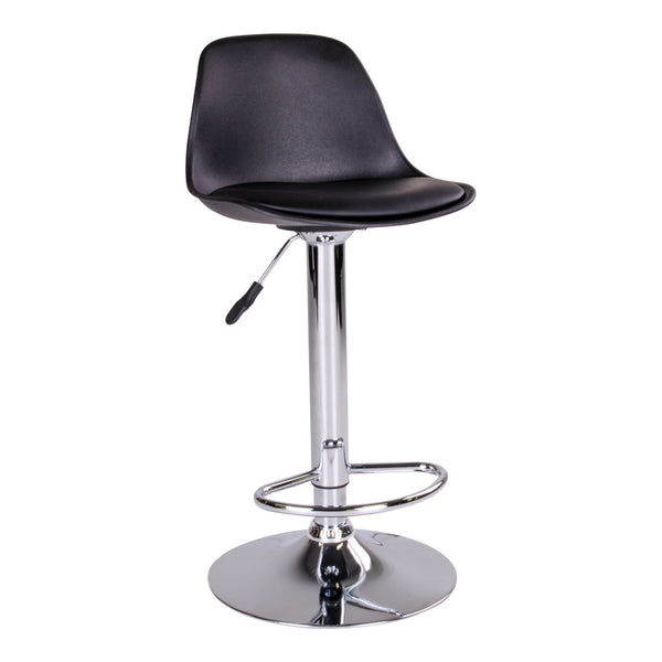 Barstol TRONDHEIM PU läder 41x39x82-104 Svart-2st
