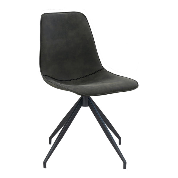 Matstol med Vridbar MONACO Mikrofiber 54x48x86 Grå-2st