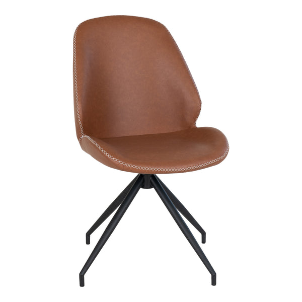 Matstol med Vridbar MONTE CARLO PU 60x50x88 Brun-2st