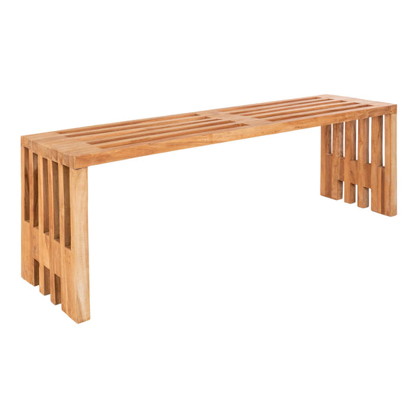 Bänk BENIDORM Teak 35x140x48 Natur
