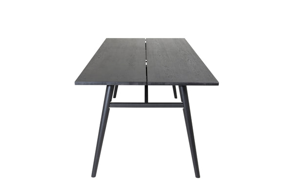 MATBORD SLEEK Veneer 95x195 cm-Svart