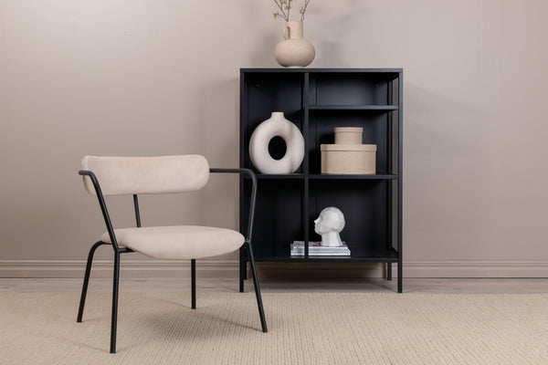 Fåtölj DUFFY Sammet 67x69x68cm-Beige