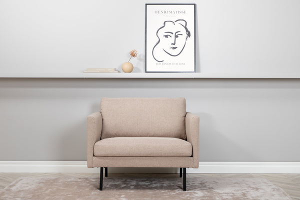 Fåtölj ZOOM Polyester W95xD84xH80cm-Beige