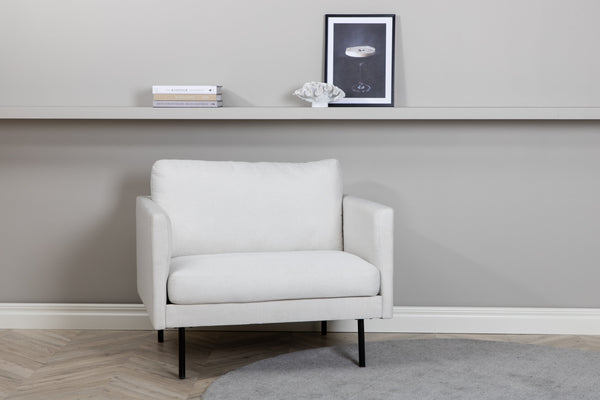 Armchair ZOOM Polyester W95xD84xH80cm-Light beige