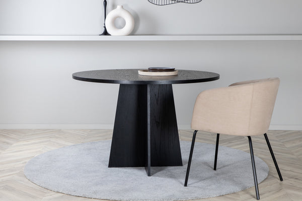 Matbord BOOTCUT MDF ⌀110 Svart