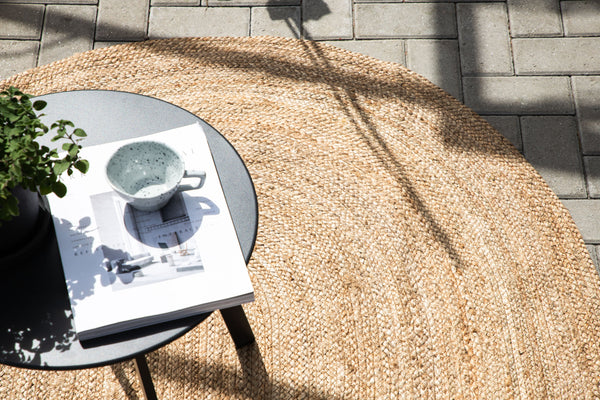 Oval matta OLIVER Jute 200x140cm-Nature