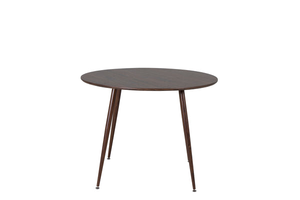 Matbord PLAZA MDF ⌀100 Valnöt
