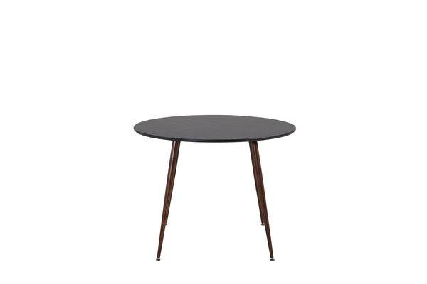Matbord PLAZA MDF ⌀100 -Svart