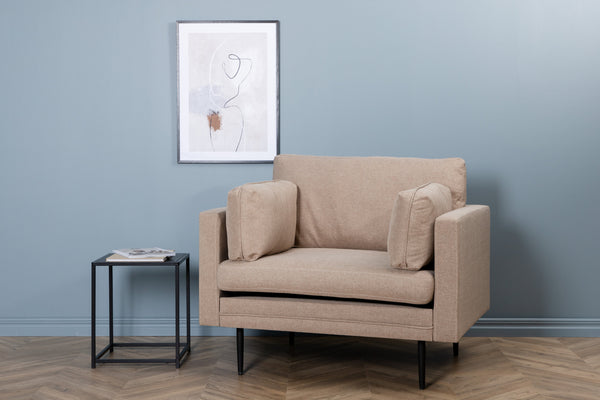 Fåtölj BOOM Polyester 88x84x110cm-Brun