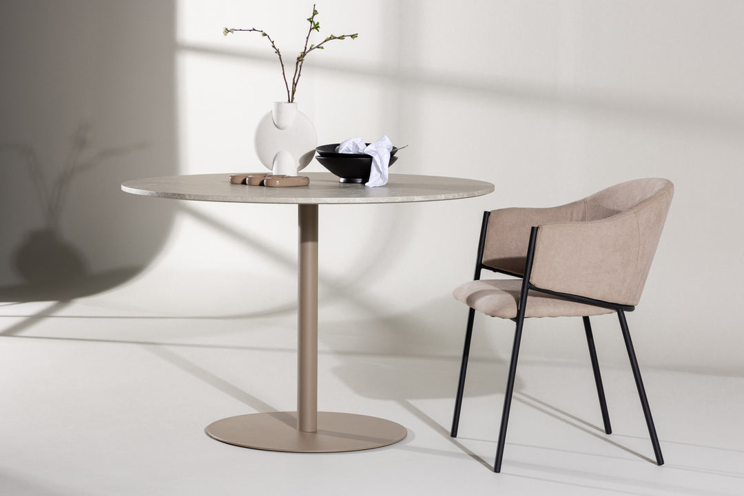 LYCKE Runda Matbord 110 Beige
