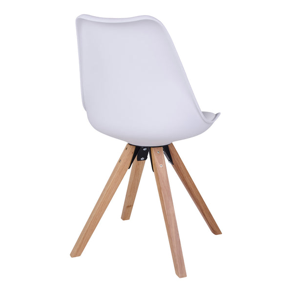 Matstolar BERGEN PU läder 55x48x86 Vit-2st