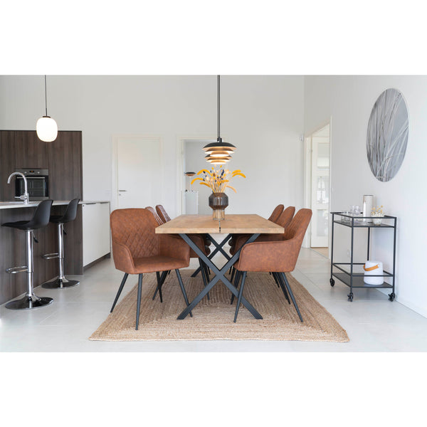 Matstolar HARBO PU 65x57x87 Vintagebrun-2st