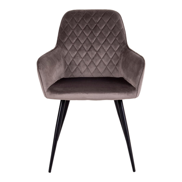 Matstolar HARBO Sammet 65x57x87 Ljusbrun-2st