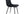 Matstolar MIDDELFART Polyester sammet 55x44x86 Svart-2st