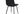 Matstolar MIDDELFART Polyester sammet 55x44x86 Svart-2st