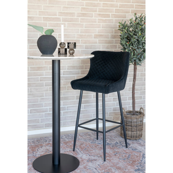 Barstol DALLAS Sammet 56x48x105 Svart