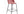 Barstol LAUSANNE Sammet 55x52x107 Rosa-2st