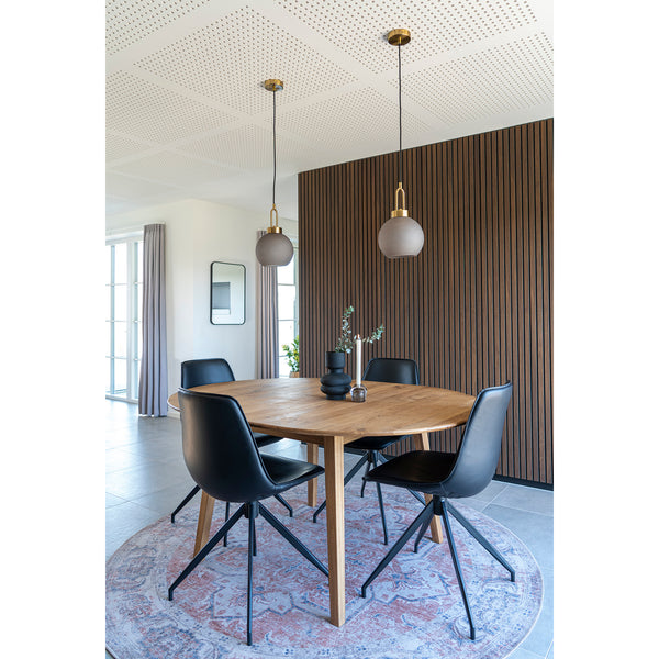 Matstol med vridbar MONACO PU 54x48x86 Svart-2st