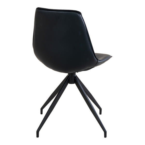 Matstol med vridbar MONACO PU 54x48x86 Svart-2st