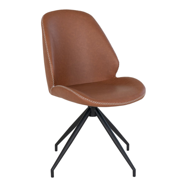 Matstol med Vridbar MONTE CARLO PU 60x50x88 Brun-2st