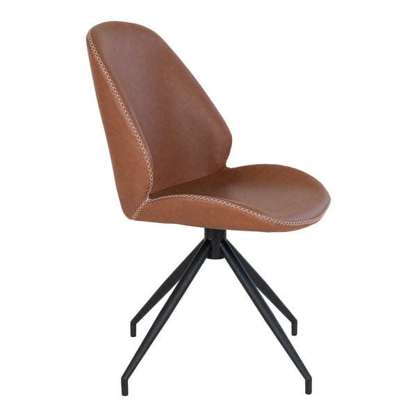 Matstol med Vridbar MONTE CARLO PU 60x50x88 Brun-2st