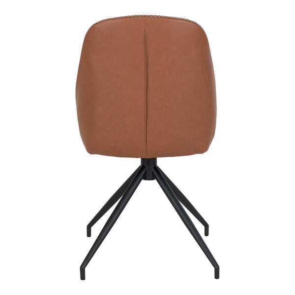 Matstol med Vridbar MONTE CARLO PU 60x50x88 Brun-2st
