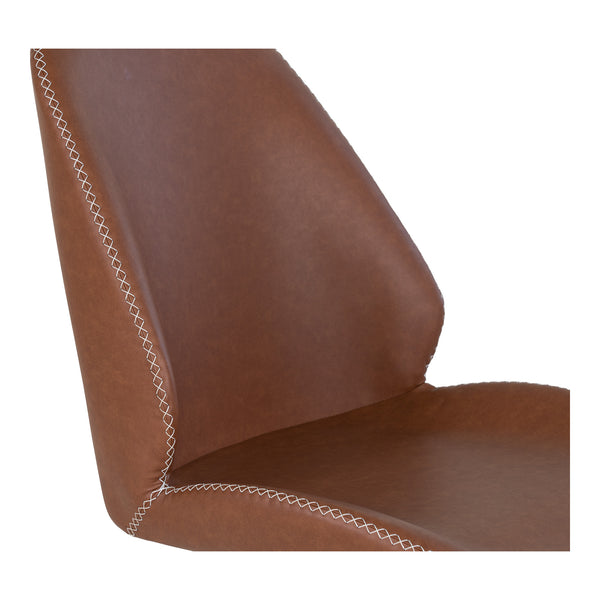 Matstol med Vridbar MONTE CARLO PU 60x50x88 Brun-2st