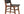 Matstolar PERUGIA Teak trä 53x51x87 Natur/svart-2st
