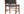 Matstolar PERUGIA Teak trä 53x51x87 Natur/svart-2st