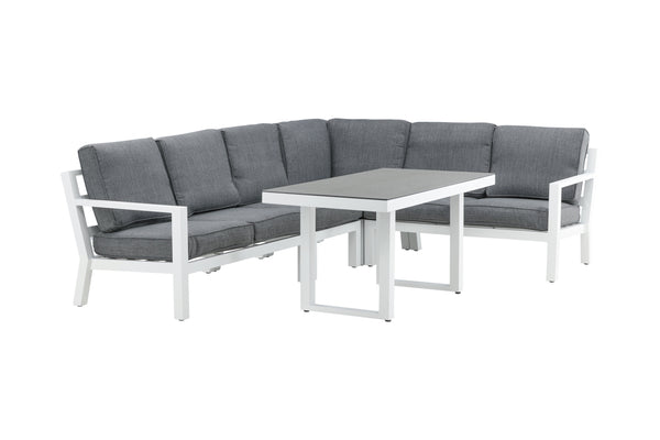 Corner groups BARCELONA Aluminum White/ Grey