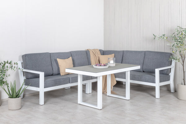 Corner groups BARCELONA Aluminum White/ Grey