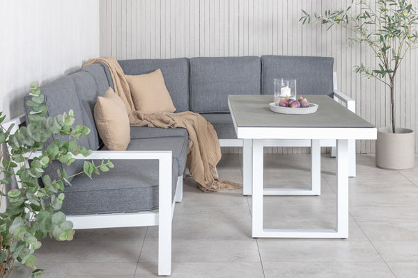 Corner groups BARCELONA Aluminum White/ Grey