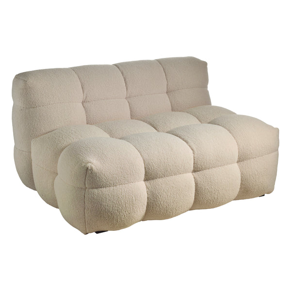 Armchair KENDALL Polyester 1.5-seater Beige 