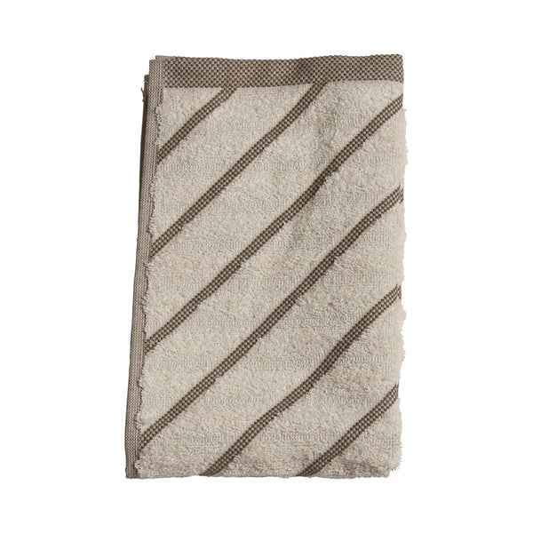 Badhandduk 4st MASUMI RAND Bomull 30X50 Brun