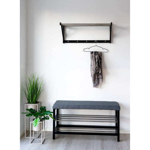 Bänk PADOVA Poppel 100x34x50 Grå