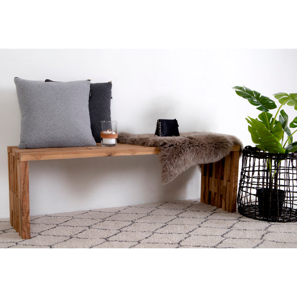 Bänk BENIDORM Teak 35x140x48 Natur