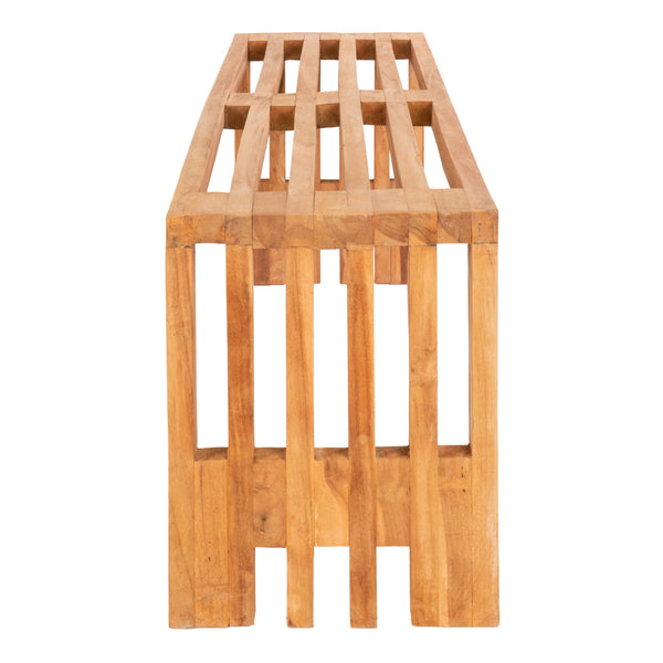 Bänk BENIDORM Teak 35x140x48 Natur