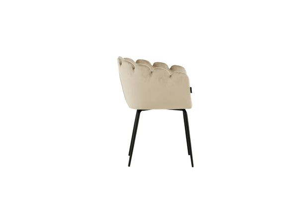 Matstolar LIMHAMN Sammet 76.5x52x51cm Beige-1st