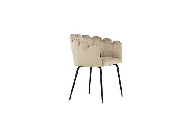 Matstolar LIMHAMN Sammet 76.5x52x51cm Beige-1st