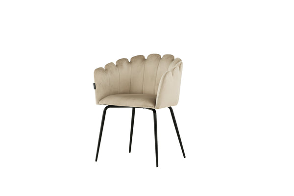 Matstolar LIMHAMN Sammet 76.5x52x51cm Beige-1st