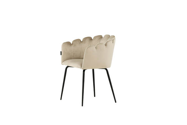 Matstolar LIMHAMN Sammet 76.5x52x51cm Beige-1st