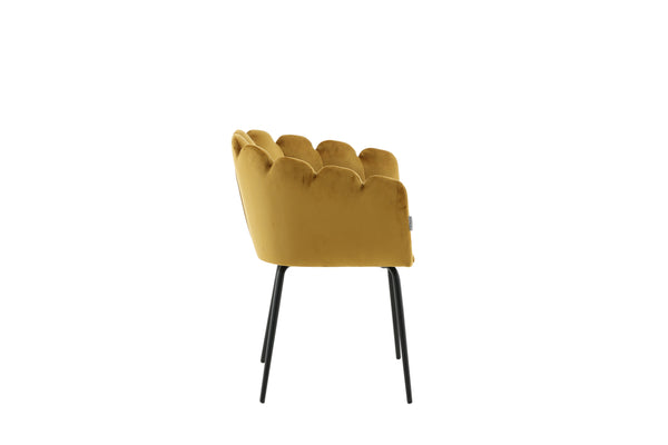 Matstolar LIMHAMN Sammet 76.5x61x54cm Gul-1st