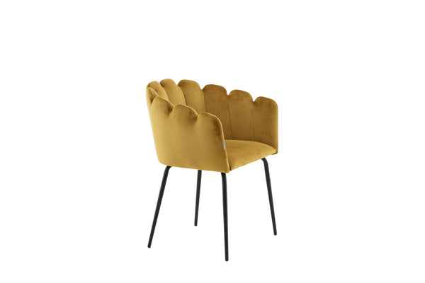 Matstolar LIMHAMN Sammet 76.5x61x54cm Gul-1st