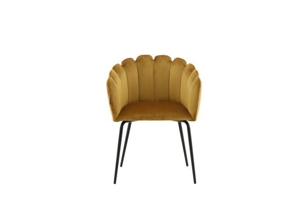 Matstolar LIMHAMN Sammet 76.5x61x54cm Gul-1st