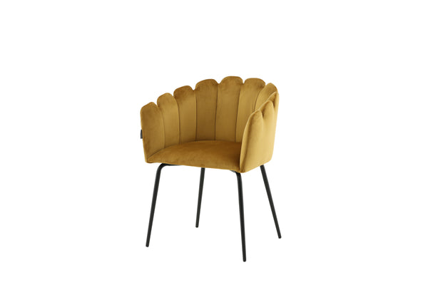 Matstolar LIMHAMN Sammet 76.5x61x54cm Gul-1st