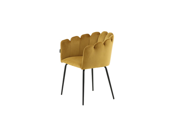 Matstolar LIMHAMN Sammet 76.5x61x54cm Gul-1st