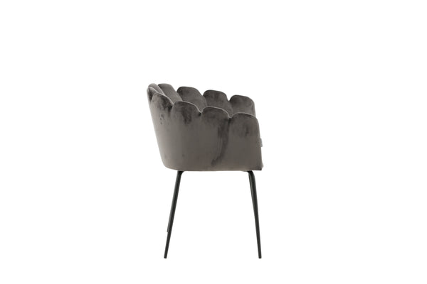 Matstolar LIMHAMN Sammet 76.5x61x54cm Grå-1st