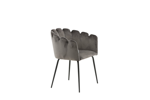 Matstolar LIMHAMN Sammet 76.5x61x54cm Grå-1st