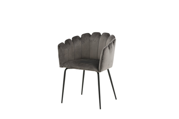 Matstolar LIMHAMN Sammet 76.5x61x54cm Grå-1st